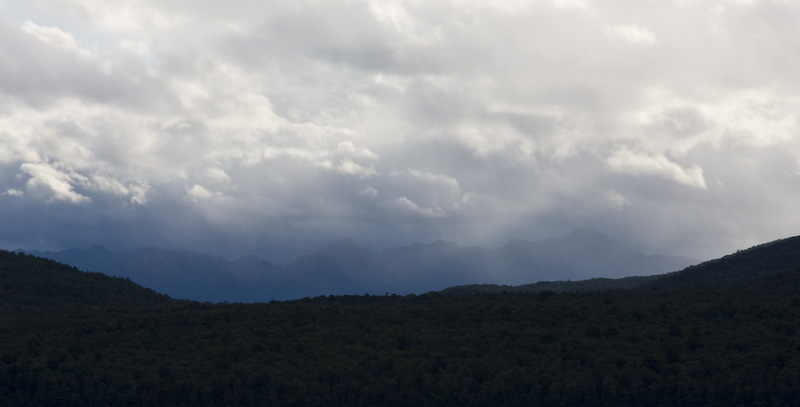 Sun Breaking Through Clouds Above Kepler Range